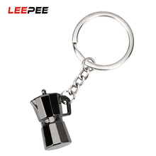 LEEPEE Car Metal Key Rings Moka Pot Shape Keychain Key Chain Creative Gift Car Keyring Key Holder Car-styling Auto Accessories 2024 - buy cheap
