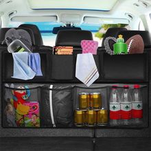 Car Rear Seat Back Storage Bag Multi Hanging Nets Pocket Trunk Bag Organizer Auto Stowing Tidying Interior Accessories Supplie 2024 - buy cheap