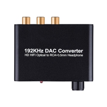 Digital to Analog Converter 192kHz DAC Supports Volume control Digital Coaxial SPDIF to Analog Stereo L/R RCA 3.5mm Jack Audio 2024 - buy cheap