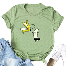Anself Casual Women Man Cotton T-Shirt Cartoon Print Short Sleeve Summer T shirt O-Neck Funny Cute 5XL Plus Size Tee Shirt Femme 2024 - buy cheap
