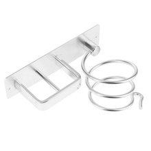 Soporte de secador de pelo de baño, estante de aluminio montado en la pared, organizador, Alisador, soporte de secador de pelo, estante para herramienta de baño 2024 - compra barato