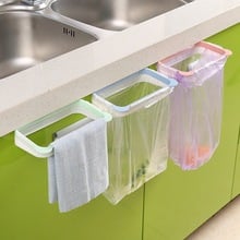 Kitchen Organizer Hanging Cabinet Door Trash Rack Style Storage Rack Garbage Bag Holder Cupboard Cabinet Tailgate Stand Racks 2024 - buy cheap