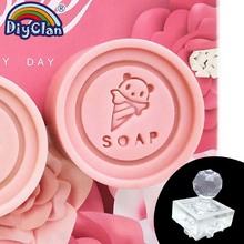 Handmade Bear Ice Cream Soap Making Stamp Diy Natural Soap Chapter With Handle Acrylic Chapters Animal Pattern 2024 - buy cheap