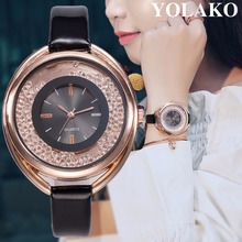 Vansvar брендовые модные женские часы стразы роскошные кожаные аналоговые кварцевые часы женские часы Relogio Feminino дропшиппинг 2022 - купить недорого
