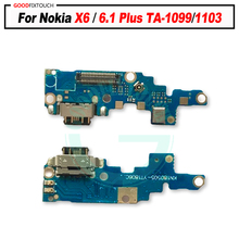 Puerto de carga USB tipo C para Nokia X6/6,1 Plus TA-1099/1103, conector de antena, micrófono, Cable flexible, placa de circuito, 1-10 Uds. 2024 - compra barato