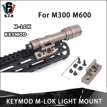 Softair Tactical Flashlight Mount Mlok Keymod Rollover Light Mount For Surfire Scout Light M300 M600 M300V M600V M600DF M600B 2024 - buy cheap