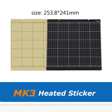 Piezas de impresora 3D Prusa I3 MK3 MK2.5 MK52, 253,8x241mm, negro/dorado, plataforma de cama caliente, hoja con cinta 3 M, 2 uds. 2024 - compra barato