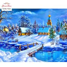 Pintura diamante completo Square 5D Diy diamante bordado Diamant mosaico venta Displasy bordado Diamant paisaje de invierno Pictures12 2024 - compra barato