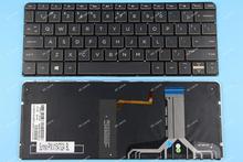Новая английская клавиатура QWERTY для HP Spectre pro 13 G1, клавиатура с белой печатью сша, подсветкой, коричневой стороной, без рамки 2024 - купить недорого