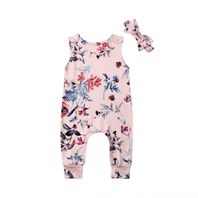 Citgeett-mono sin mangas para recién nacido, traje pelele Floral rosa, traje informal de verano de 0 a 24 meses 2024 - compra barato