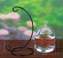 Mrosaa Hot sale Glass Hanging Aquarium Fish Tank Bowl Flower Plant Vase Table Fish bowl Height 15cm for Betta fish Pet Supplies 2024 - buy cheap