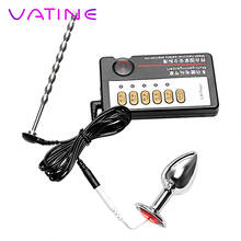 VATINE Anal Plug Therapy Massager Masturbation Catheters Sounds Electric Shock Set Sex Toys For Men Medical Themed Toys 2024 - buy cheap