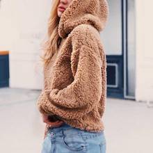 MISS M Casual Faux Fur Plush Jacket Women Autumn And Winter Ne Fashion Faux Fur Plush Loose Coat For Female Long Sleeve Pullover 2024 - buy cheap