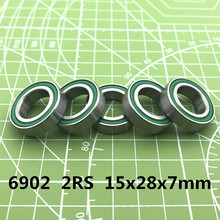 2021 Limited Free Shipping 5PCS 6902-2rs Bearing Abec-3 15x28x7 Mm Metric Thin Section 6902 2rs Ball Bearings 6902rs 61902 Rs 2024 - buy cheap