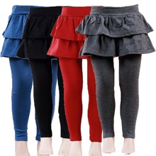 Милая юбка-брюки для маленьких девочек; колготки; брюки; зимние теплые леггинсы; юбка-пачка; брюки 2024 - купить недорого