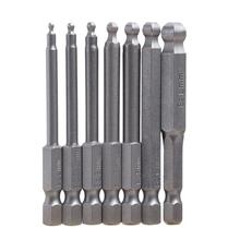 7pcs Magnetic Screw Driver Bit S2 Steel Ball End Hexagon Head Hex Screwdriver Set Hand Tools H2 H2.5 H3,H4,H5,H6,H8 2024 - buy cheap