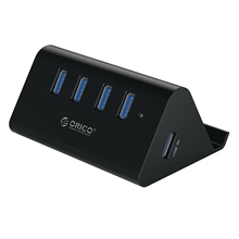 Orico-mini hub usb 3.0, 5gbps, alta velocidade, 4 portas, para desktop, laptop com suporte, para telefone, tablet, pc-preto/branco 2024 - compre barato