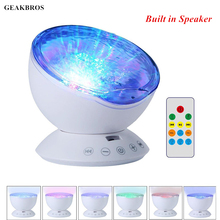 Brinquedos da novidade Luminosa Oceano Onda Estrelado Céu Aurora LEVOU Noite Luz Lâmpada Do Projetor USB Nightlight Ilusão Do Sono Do Bebê Apaziguar 2024 - compre barato