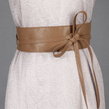 Womens Soft Shape Belts Waistband Leather Self Tie Bow Wrap Ladies Around Waist Band Cinch Boho Obi Belt 2024 - buy cheap