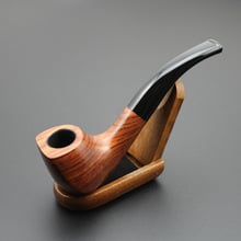 16 Tools Handmade Nature Rosewood Tobacco Smoking Pipe Bowl Wooden Wood Bent Type Pipe + Pouch + Stand + 9mm Pipe Filters DR541 2024 - buy cheap