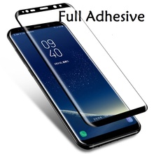 Full Glue Cover Tempered Glass Screen Protector For Samsung Galaxy S8 S9S10 Plus Note9 8 3D Curved Adhesive Premium Guard Glass 2024 - buy cheap