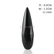 Tubo de lápiz labial vacío, forma de gota de agua de 12,1mm, Tubo de bálsamo labial, contenedor de lápiz labial negro, envase de bálsamo labial, envase cosmético, 50 Uds. 2024 - compra barato