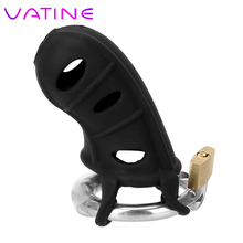 VATINE Erotic Penis Rings Sex Toys for Men Soft Silicone Male Chastity Device Cock Cages 2024 - buy cheap