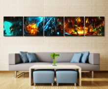 Pintura de videojuego WOW Warcraft DOTA 2, póster decorativo, Mural artístico, decoración de pared para habitación, pintura en lienzo, venta al por mayor, 5 piezas 2024 - compra barato