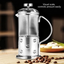 Prensa Francesa de vidrio de acero inoxidable para taza de café, cafetera, filtro, herramienta de cocina 2024 - compra barato