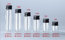 Botellas de vidrio con tapas de rosca para decoración del hogar, frascos de vidrio de aluminio negro para artesanías, 5ml, 8ml, 10ml, 14ml, 16ml, 20ml, 50 unids/lote 2024 - compra barato