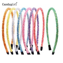 Candygirl-Diadema con purpurina para niña, diadema de lentejuelas sencilla a la moda, accesorios para el cabello para fiesta, venta al por mayor 2024 - compra barato