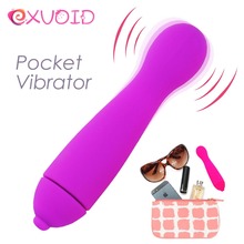Exvoid mini vibrador av stick, brinquedos sexuais para mulheres, massageador do ponto g vaginal, estimulador de clitóris, varinha mágica portátil 2024 - compre barato