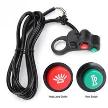 3 in 1 Front Light Horn Button Switch Electric Bicycle Head Light Switch Horn Turn Signal for E-Bike Scooter Motorcycle 2024 - buy cheap