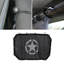 Black Sunshade Mesh Top Cover For 2007-2017 Jeep Wrangler JK JKU 2-4Door 2024 - buy cheap