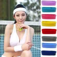 Banda para el sudor deportiva para hombre y mujer, banda elástica para la cabeza, gorras ajustables para el sol al aire libre, 10 colores sólidos 2024 - compra barato