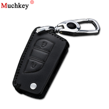 For Toyota Corolla Camry Crown Reiz Highlander RAV4 car Key Case Leather car Key protection cover Shell keychain car accessories 2024 - buy cheap