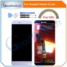 Tela lcd para huawei honor 8 lite display lcd + touch screen digitador assembléia painel de toque para honra 8 lite peças reposição 2024 - compre barato