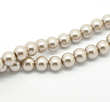 DoreenBeads 2 Strands Light Coffee Glass imitation pearls Round Beads 10mm( 3/8")) Dia. 82cm long (B19057), yiwu 2024 - buy cheap