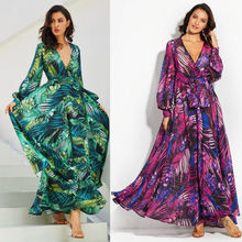 2019 Women  Summer Boho Casual Long Maxi  Party Cocktail Beach Dress Sundress 2024 - buy cheap