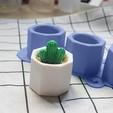 3D Concrete Planter Cactus Cement Silicone Mold DIY Clay Craft Flower Pot Mold Silicone Ceramic Plaster Vase Mould 2024 - buy cheap