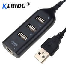 Kebidu Universal USB Hub 4 Port USB 2.0  with Cable High Speed Mini Hub Socket Pattern Splitter Cable Adapter for Laptop PC 2024 - buy cheap