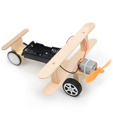 Wood Electric Aircraft Electric Glider DIY Kit Kids Toy  Electric Airplane Model for Children Flying Model Assembled Experiment 2024 - buy cheap