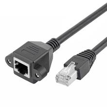 Cat6 Ethernet удлинитель RJ45 Cat 6 папа-мама Rj45 Ethernet Lan Сетевой кабель адаптер для ПК ноутбука 1 м 2024 - купить недорого