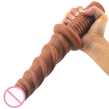 Ribbed Butt Plug Anal Bead G Spot Vagina Dildos Thick Penis Screw Handle Anus Massager Paddle Sex Toy For Women Men Masturbation 2024 - buy cheap