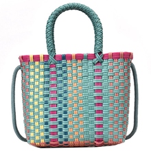 Bolso de playa de verano a la moda para mujer, bolsa de paja de Color, bolso de viaje para móvil, bolso para niña 2024 - compra barato