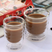 Caneca de vidro térmico nespresso, taça de proteína sorvete soprada à mão para café, xícara de café espresso, vidro térmico, chá, leite e bebida 2024 - compre barato