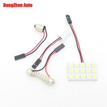 1X Auto 15 LED 5050 Panel Car T10 C10W BA9S T11 Festoon Dome Interior Lamp Moto H6W W6W W5W C5W T4W LED Parking Head Light Xenon 2024 - buy cheap