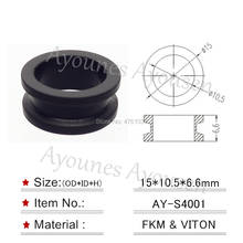 Free Shipping 50pcs Fuel Injector Rubber seal Grommet For Mitsubishi Fuel Injector Repair Kits Upper Seal AY-S4001 2024 - buy cheap
