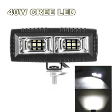 40W 4000 Lumens 6500K IP67 LED Flood Work Light Bar Off Road Backup Driving Lights Fog Lamp for Jeep ATV UTV SUV Truck Boat 2024 - buy cheap