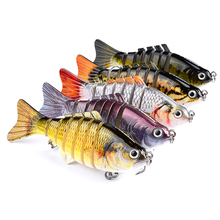 10cm 15.5g Fishing Lure 7 Sections Swimbait Fishing bait 6# Hook Fishing Tackle Multi Jointed Artificial Bait 5 Colors 2024 - buy cheap